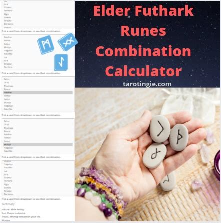 Rune combination calculator tool